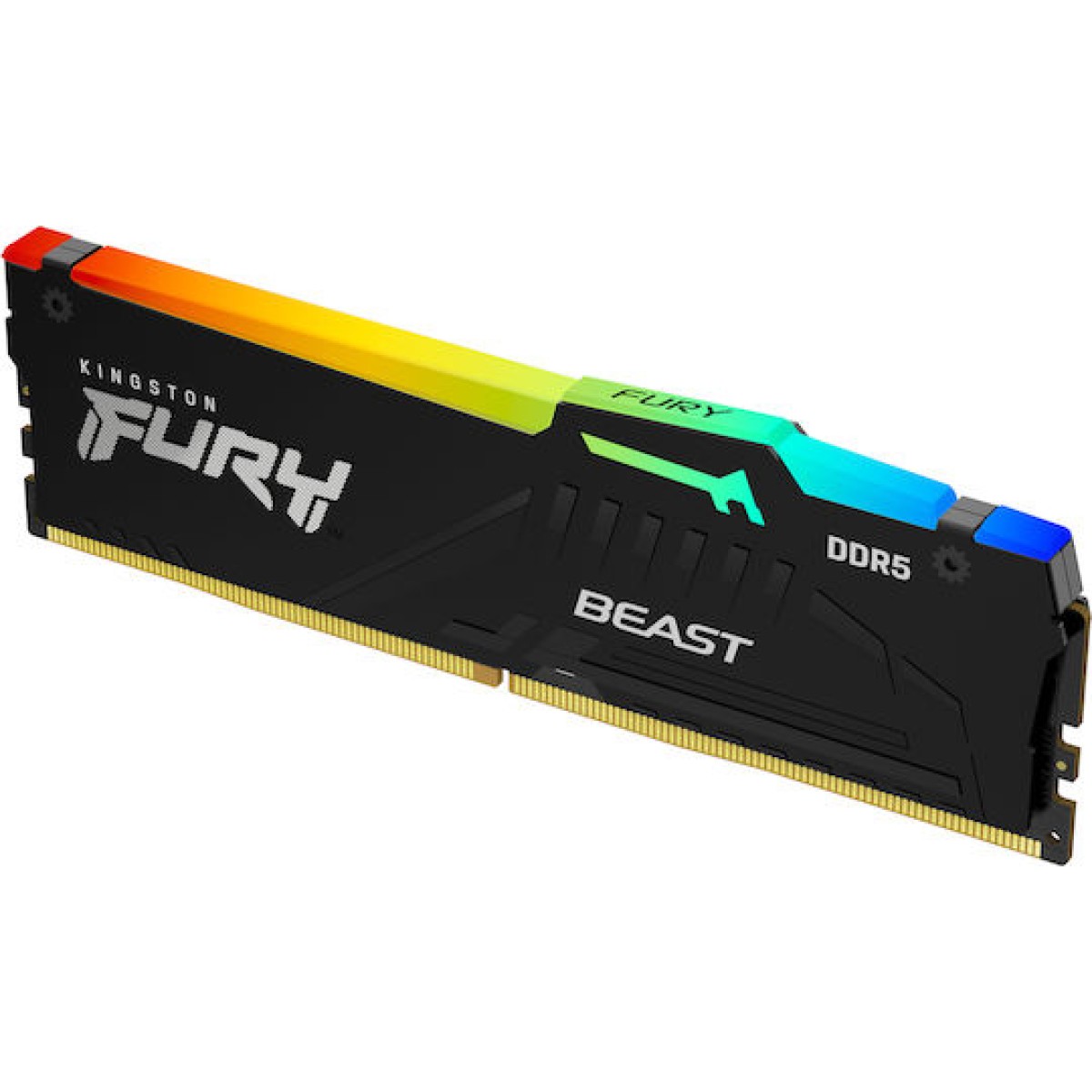 Kingston Fury Beast RGB DDR5 με Module 1x32GB και Ταχύτητα 5200 για Desktop