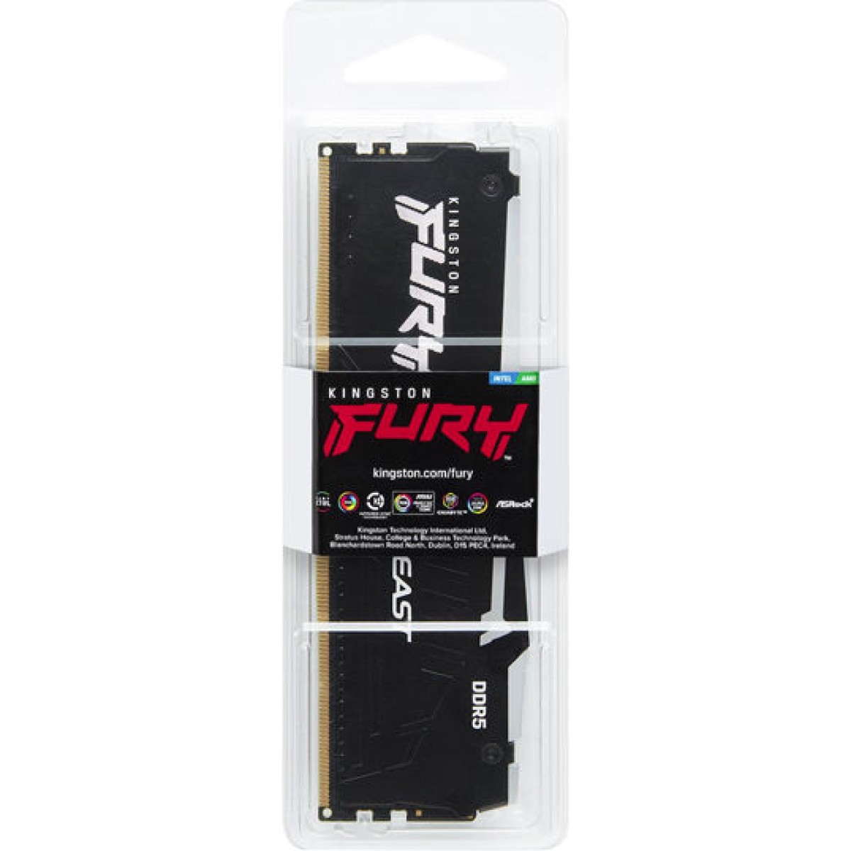 Kingston Fury Beast RGB DDR5 με Module 1x32GB και Ταχύτητα 5200 για Desktop