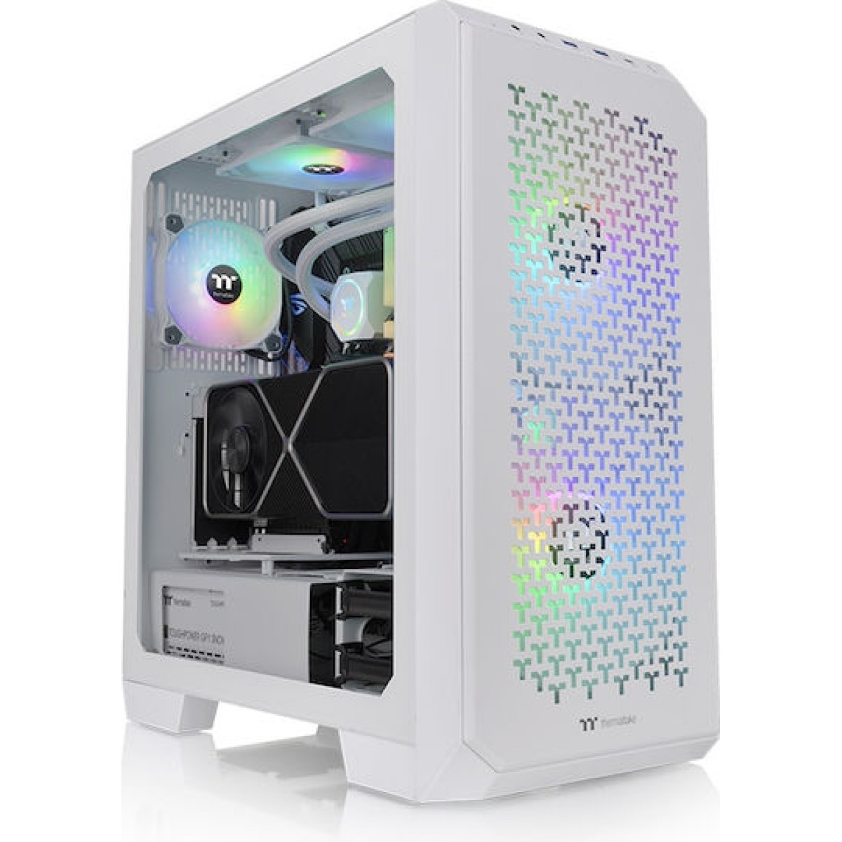 Thermaltake View 300 MX Gaming Midi Tower Κουτί Υπολογιστή με Πλαϊνό Παράθυρο Snow