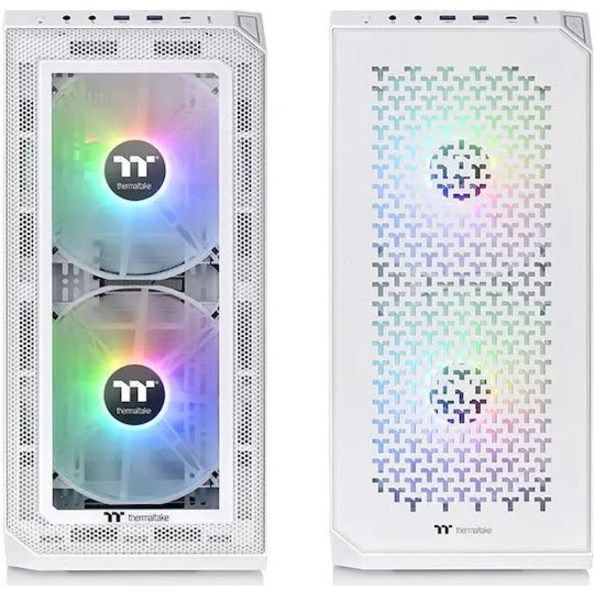 Thermaltake View 300 MX Gaming Midi Tower Κουτί Υπολογιστή με Πλαϊνό Παράθυρο Snow