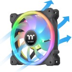 Thermaltake Swafan Case Fan 140mm με RGB Φωτισμό και Σύνδεση 9-Pin 3τμχ Blavk