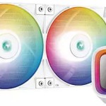 Deepcool LS520 Υδρόψυξη Επεξεργαστή Διπλού Ανεμιστήρα 120mm για Socket AM4/AM5/1700/1200/115x με ARGB Φωτισμό Λευκή