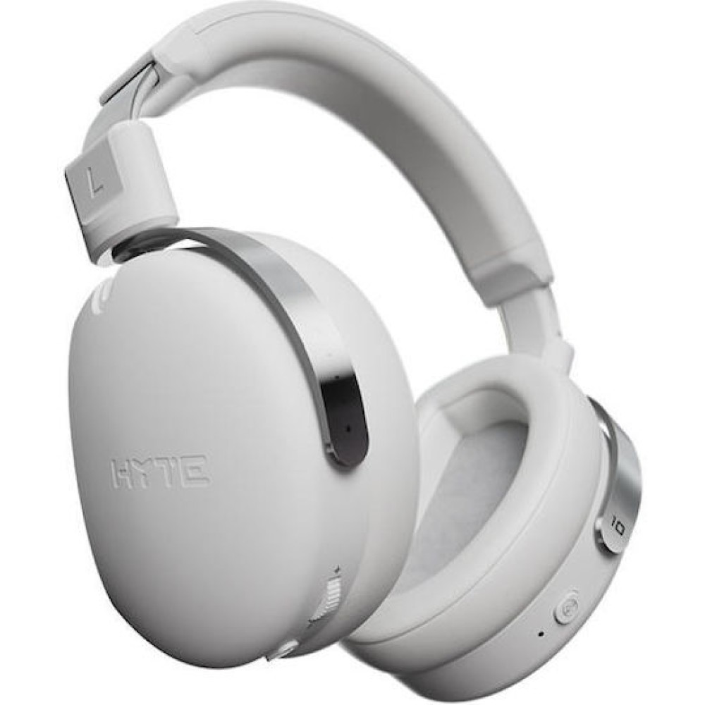 HYTE Eclipse HG10 Ασύρματο Over Ear Gaming Headset με σύνδεση USB Λευκό