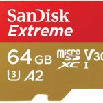 Sandisk Extreme microSDXC 64GB Class 10 U3 V30 A2 UHS-I με αντάπτορα SDSQXAH-064G-GN6MA