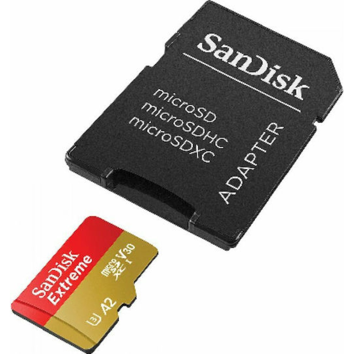 Sandisk Extreme microSDXC 64GB Class 10 U3 V30 A2 UHS-I με αντάπτορα SDSQXAH-064G-GN6MA