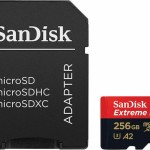 Sandisk Extreme PRO microSDXC 256GB U3 V30 A2 UHS-I με αντάπτορα