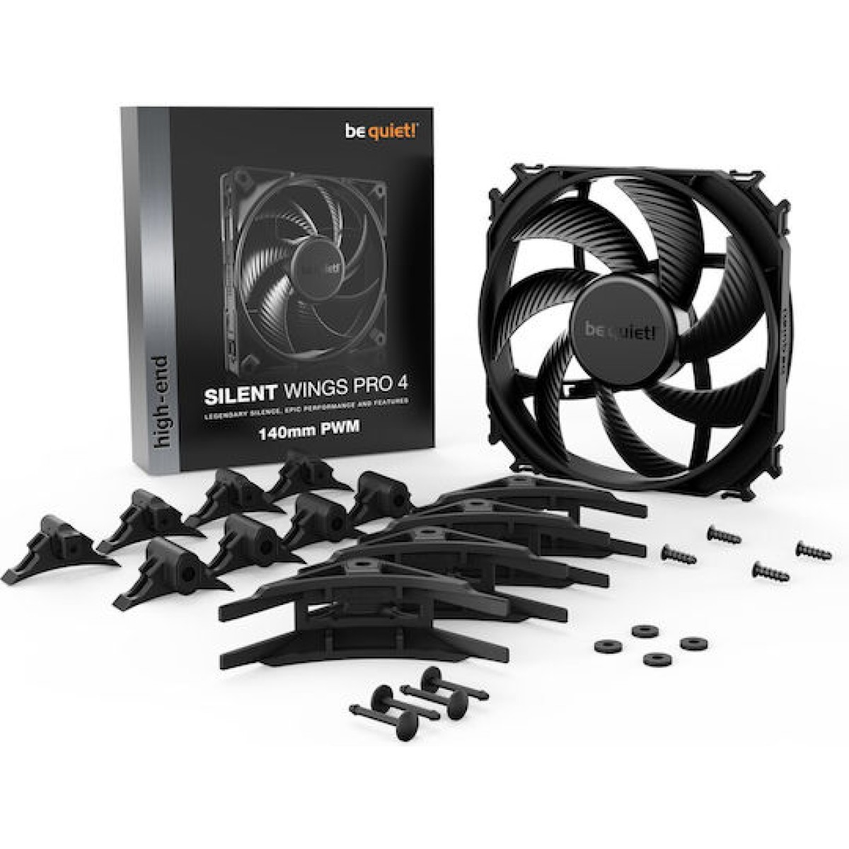Be Quiet Silent Wings 4 Pro Case Fan 140mm με Σύνδεση 4-Pin PWM