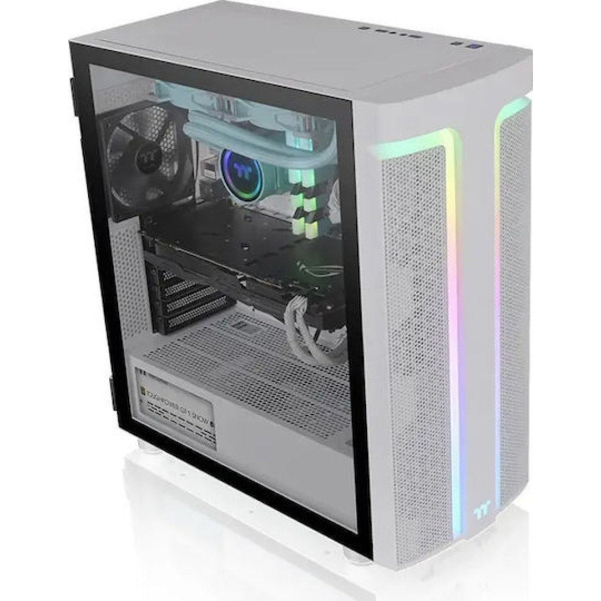 Thermaltake H590 ARGB Gaming Κουτί Υπολογιστή με Πλαϊνό Παράθυρο Λευκό
