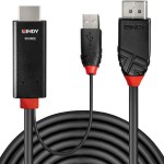 Lindy Cable DisplayPort male - HDMI male 2m Μαύρο (41499)