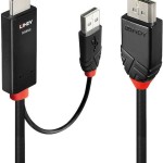 Lindy Cable DisplayPort male - HDMI male 2m Μαύρο (41499)