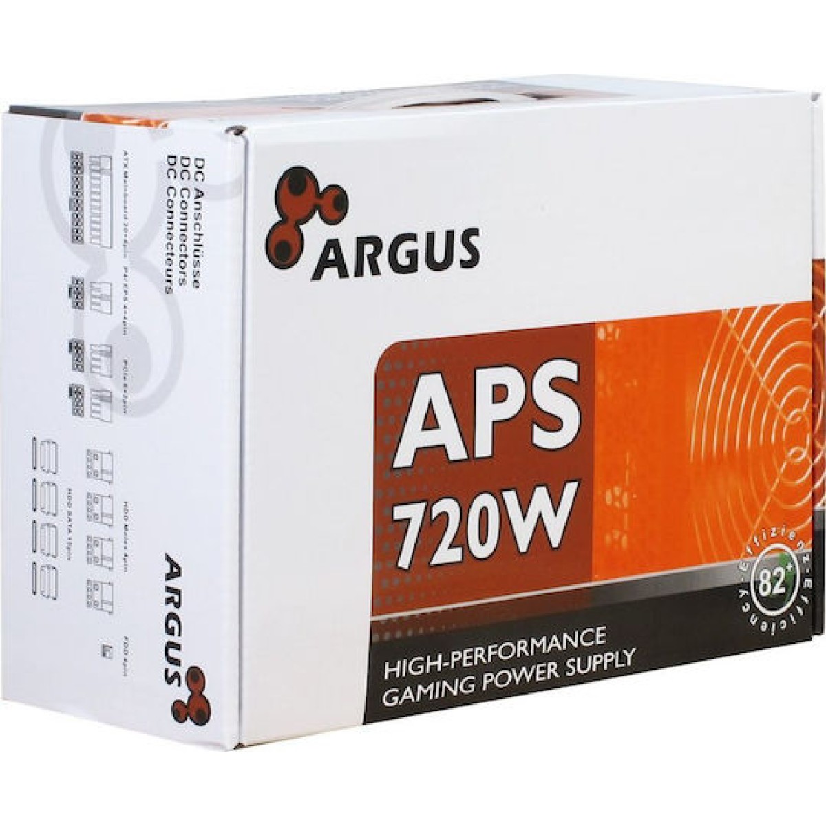 Inter-Tech Argus APS 720W Μαύρο Τροφοδοτικό Υπολογιστή Full Wired