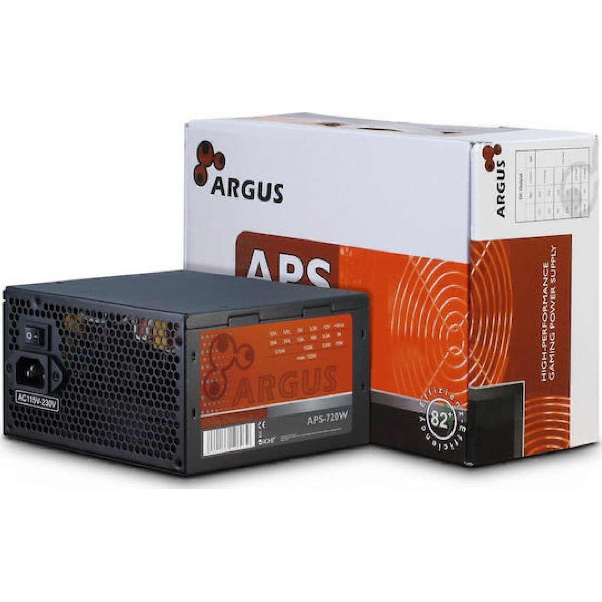 Inter-Tech Argus APS 720W Μαύρο Τροφοδοτικό Υπολογιστή Full Wired