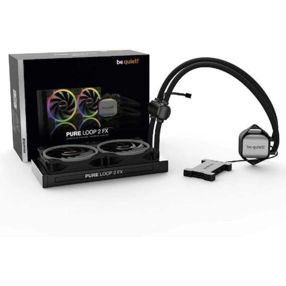 Be Quiet Pure Loop 2 FX Υδρόψυξη Επεξεργαστή Διπλού Ανεμιστήρα 120mm για Socket AM4/AM5/1700/1200/115x με ARGB Φωτισμό