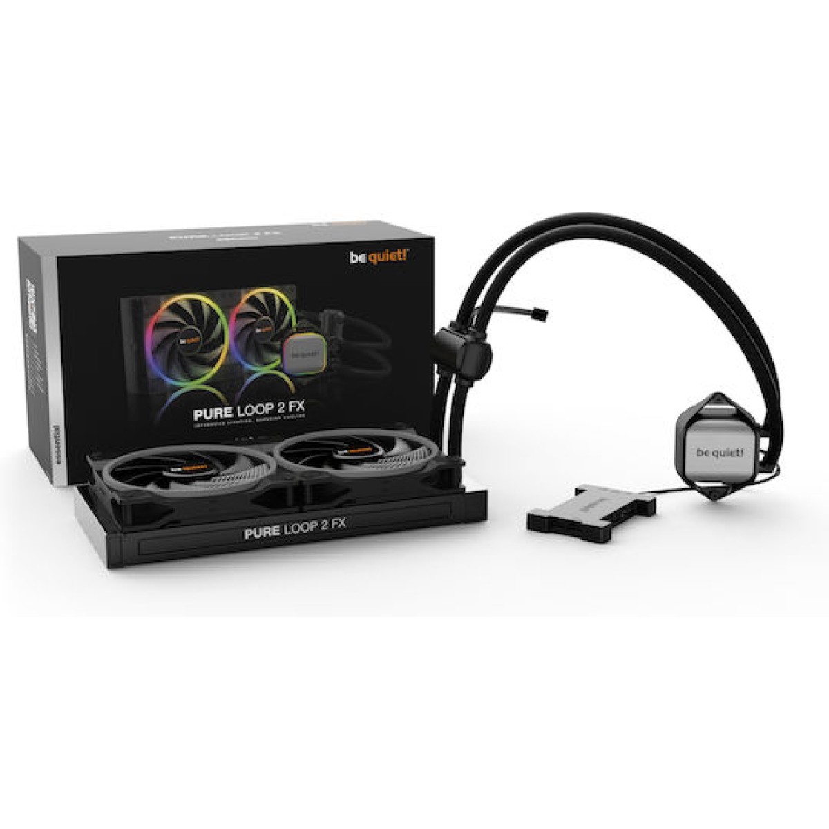 Be Quiet PURE LOOP 2 FX Υδρόψυξη Επεξεργαστή Διπλού Ανεμιστήρα 140mm για Socket AM4/AM5/1700/1200/115x με ARGB Φωτισμό