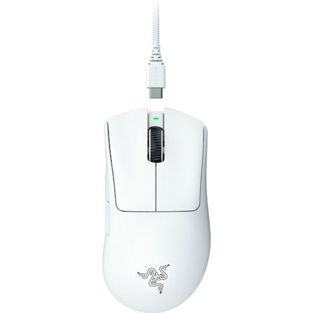 Razer Deathadder V3 Pro Ασύρματο Gaming Ποντίκι 30000 DPI Λευκό