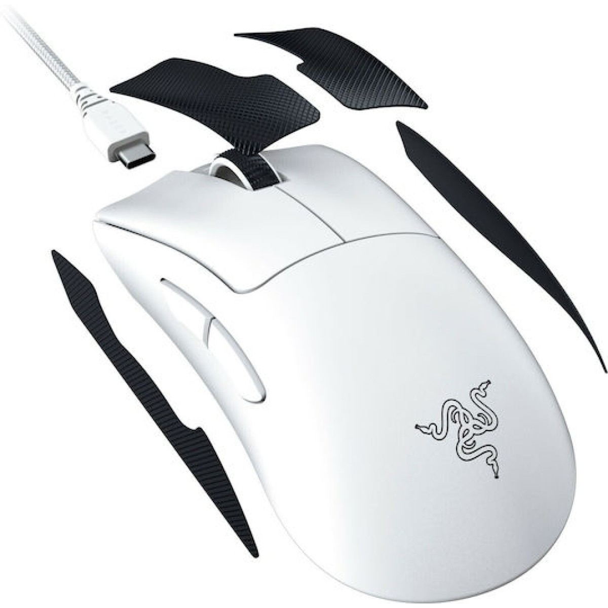 Razer Deathadder V3 Pro Ασύρματο Gaming Ποντίκι 30000 DPI Λευκό