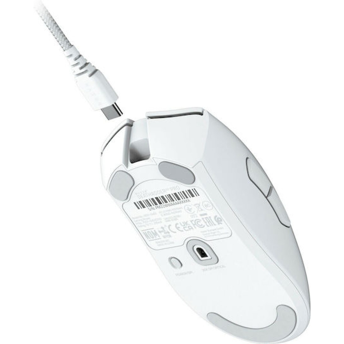 Razer Deathadder V3 Pro Ασύρματο Gaming Ποντίκι 30000 DPI Λευκό