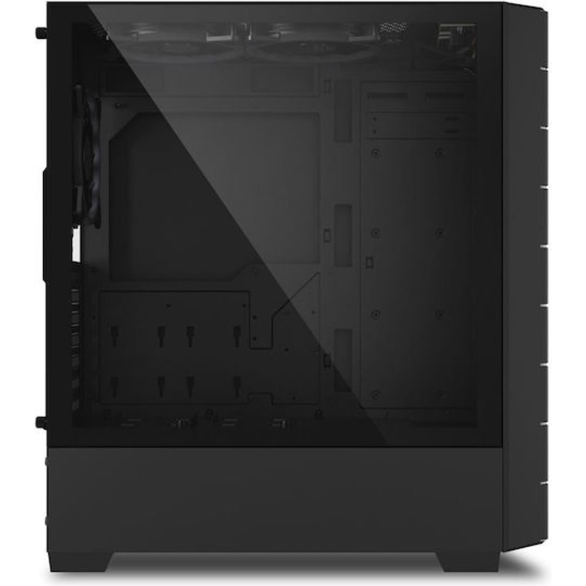 Sharkoon HEX Gaming Midi Tower Κουτί Υπολογιστή με Πλαϊνό Παράθυρο και RGB Φωτισμό Μαύρο