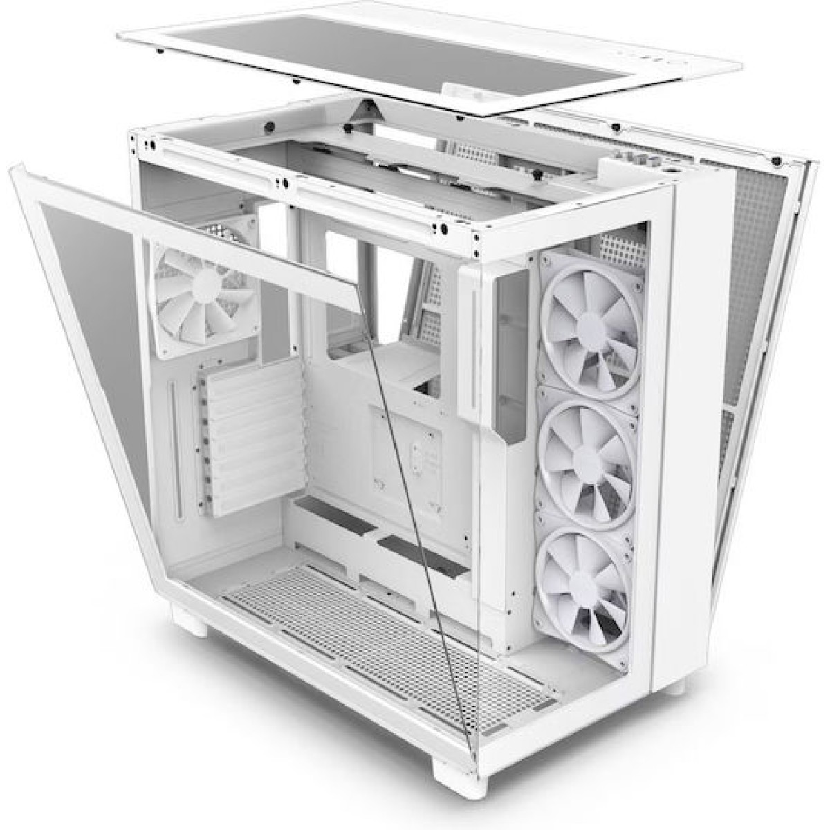 NZXT H9 Elite Gaming Midi Tower Κουτί Υπολογιστή Λευκό