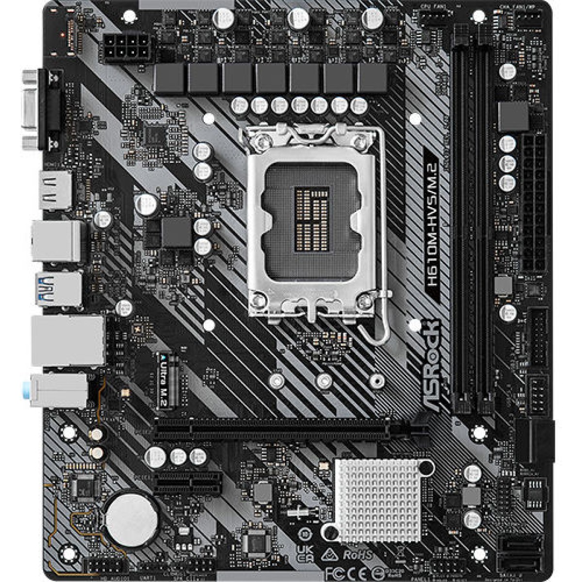 ASRock H610M-HVS/M.2 R2.0 Motherboard Micro ATX με Intel 1700 Socket 90-MXBJJ0-A0UAYZ