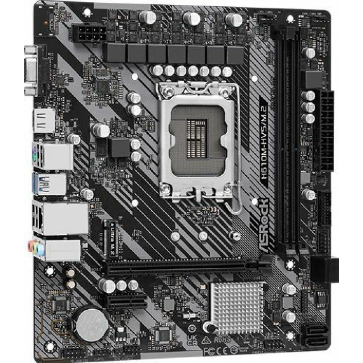 ASRock H610M-HVS/M.2 R2.0 Motherboard Micro ATX με Intel 1700 Socket 90-MXBJJ0-A0UAYZ