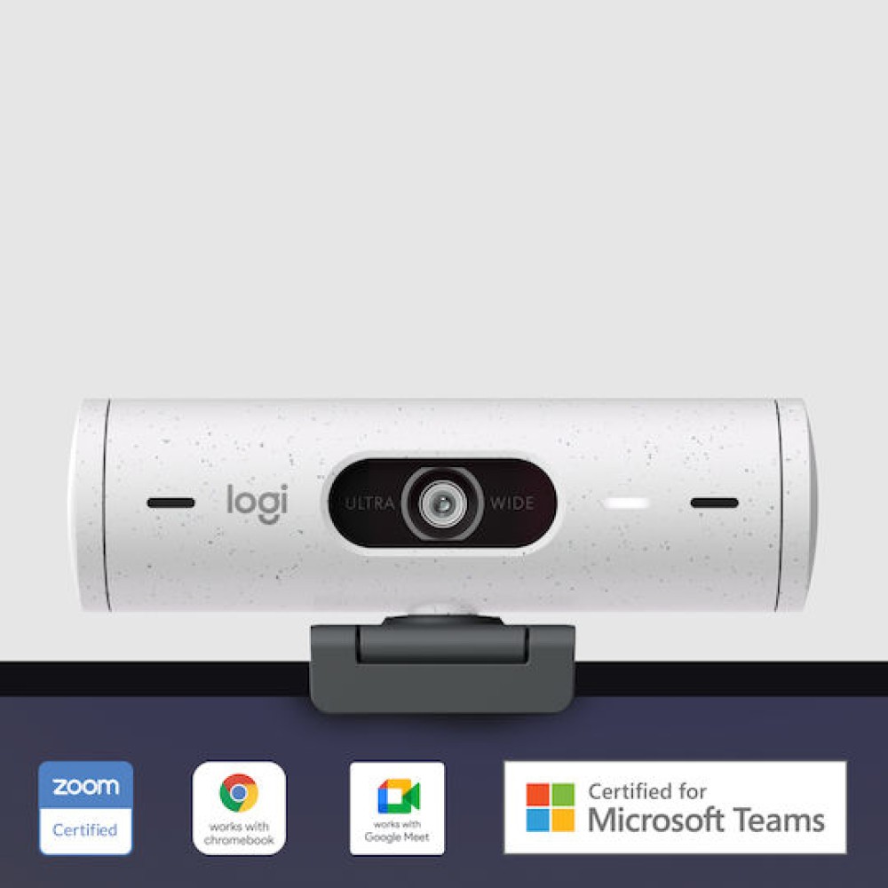 Logitech Brio 500 Web Camera Full HD 1080p με Autofocus Λευκή 960-001428