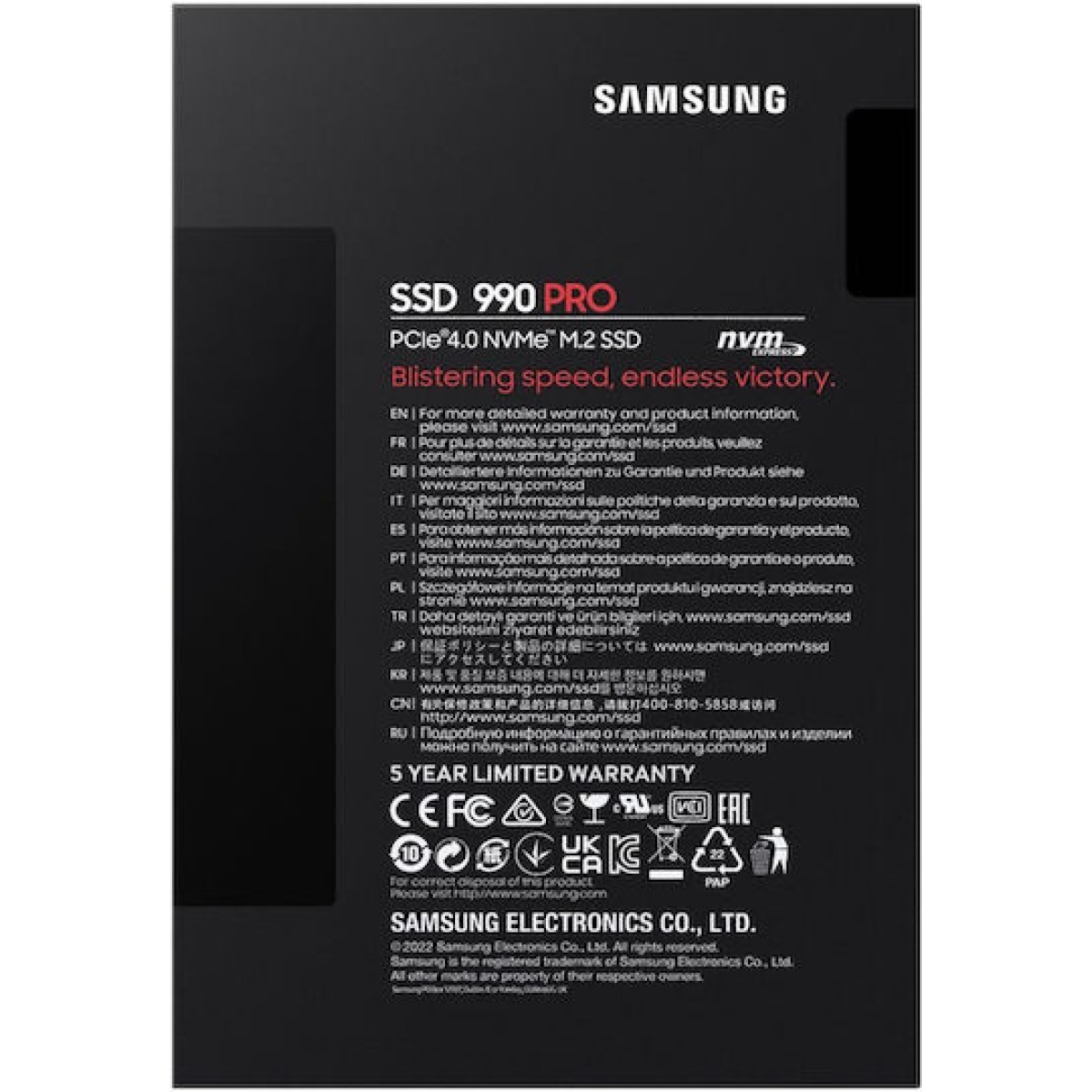 Samsung 990 PRO SSD 2TB M.2 NVMe PCI Express 4.0