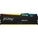 Kingston Fury Beast RGB DDR5 με Module 1x16GB και Ταχύτητα 5600 για Desktop