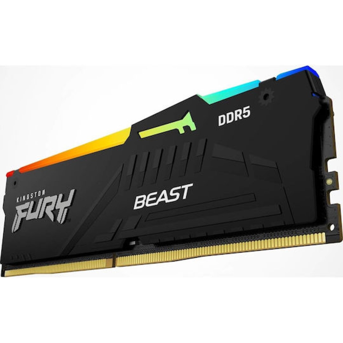 Kingston Fury Beast RGB DDR5 με Module 1x16GB και Ταχύτητα 5600 για Desktop