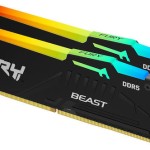 Kingston Fury Beast RGB DDR5 32GB RAM με 2x16GB Modules και Ταχύτητα 5600 για Desktop