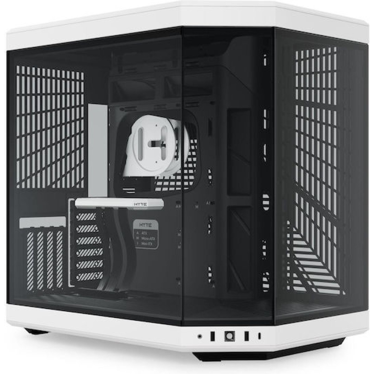 HYTE Y70 Midi Tower Κουτί Υπολογιστή με Πλαϊνό Παράθυρο Λευκό / Μαύρο