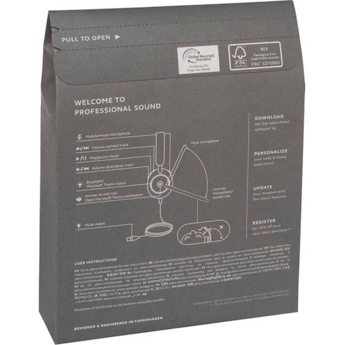 Evolve2 40 SE (schwarz, Stereo, USB-C, MS)