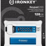 Kingston IronKey Keypad 128GB USB 3.2 Stick Μπλε