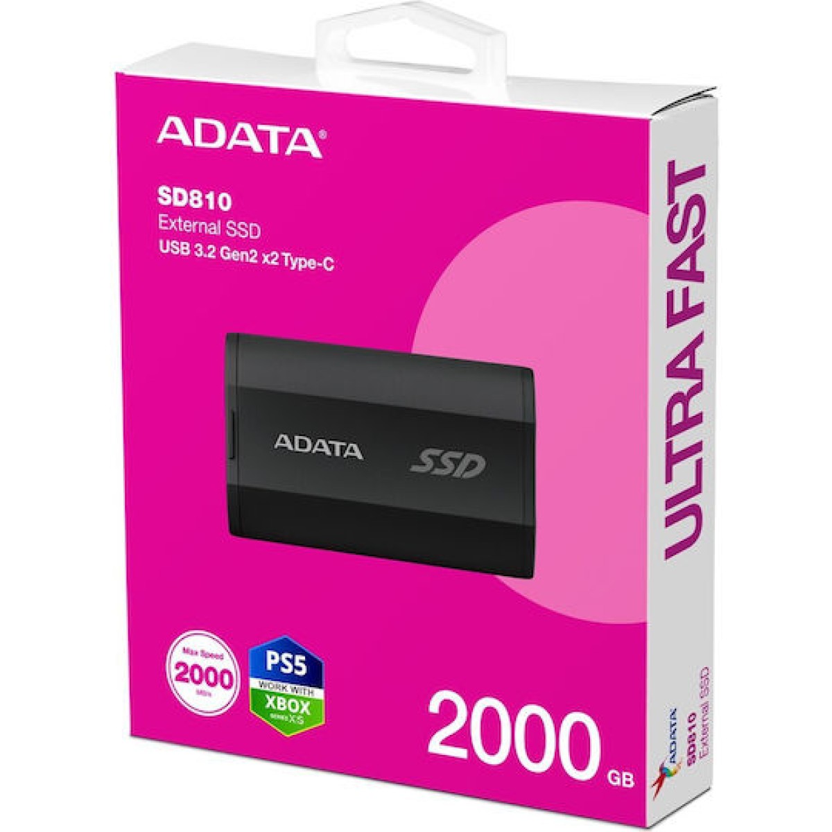 Adata SD810 USB 3.2 Εξωτερικός SSD 2TB 2.5