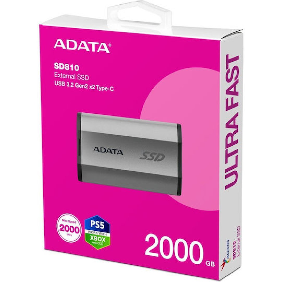 Adata SD810 USB 3.2 Εξωτερικός SSD 2TB 2.5