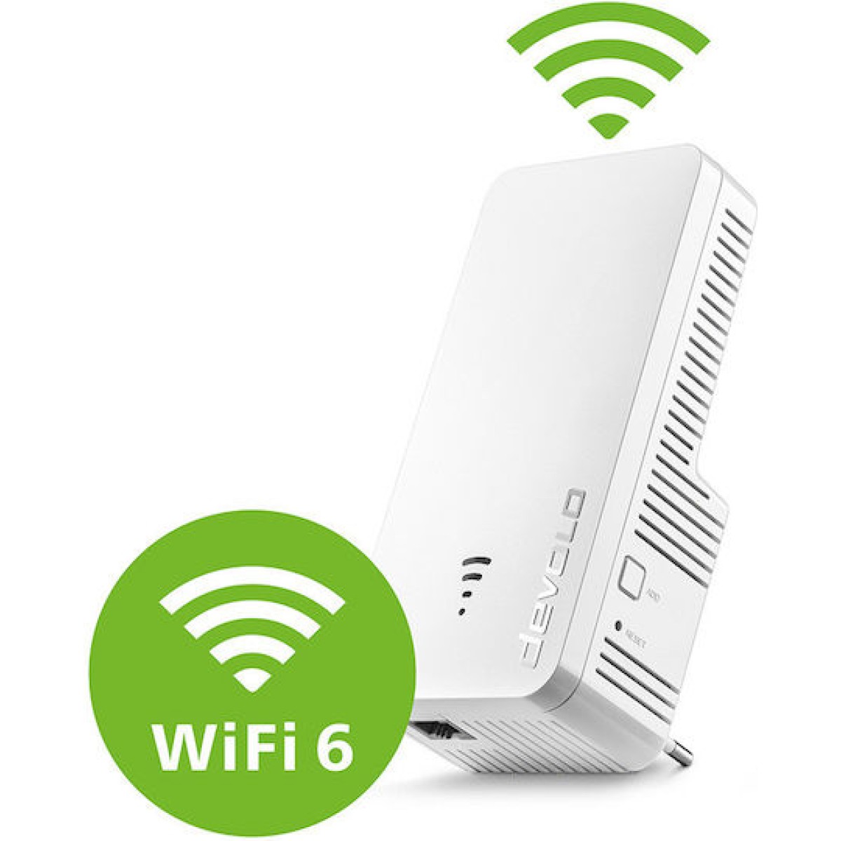 Devolo WiFi 6 Repeater 3000 Mesh WiFi Extender Dual Band (2.4 & 5GHz) 3000Mbps