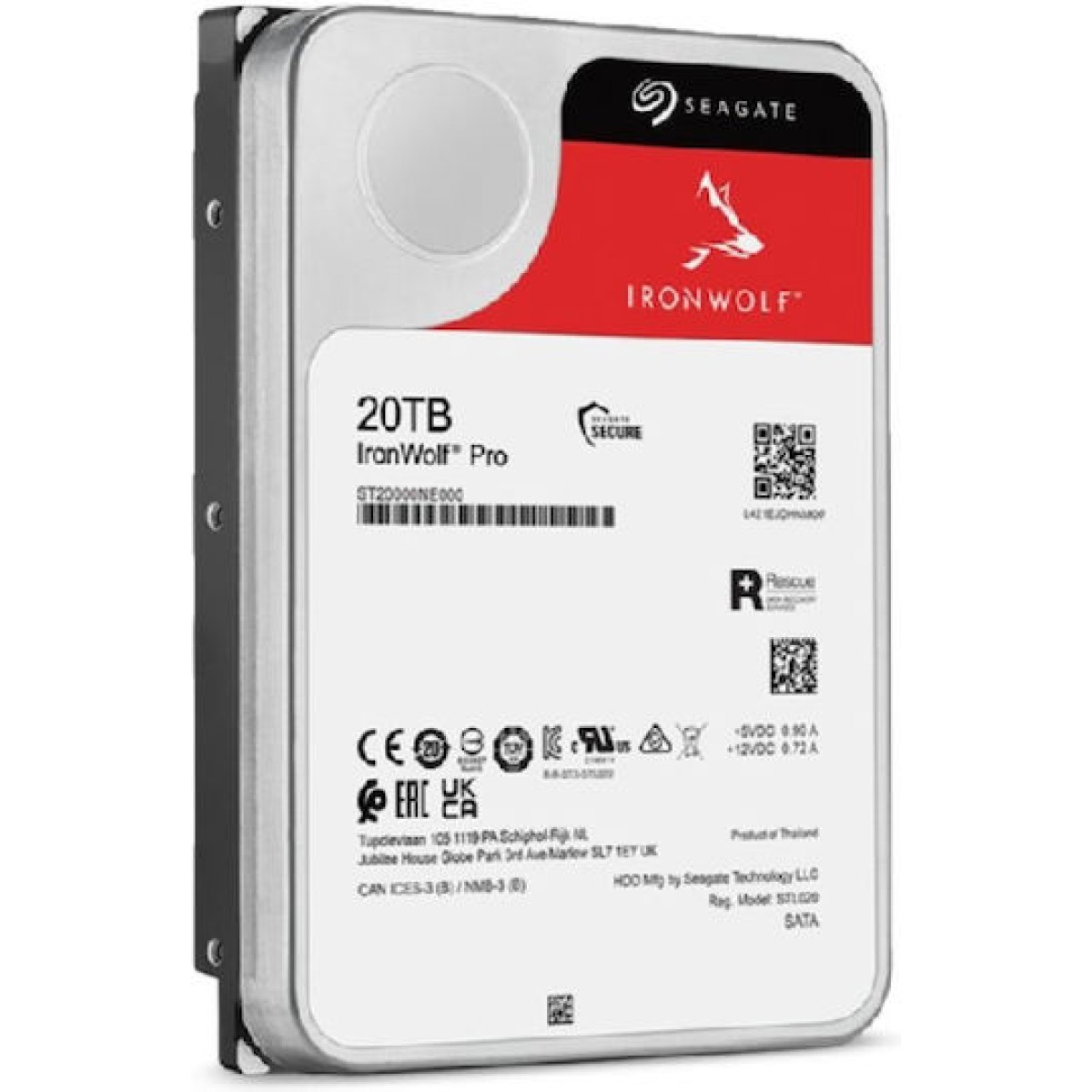 IronWolf Pro NAS 20 TB CMR (SATA 6 Gb/s, 3,5")