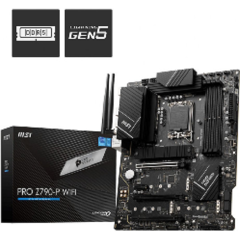MSI PRO Z790-P WIFI Motherboard ATX με Intel 1700 Socket 7E06-001R