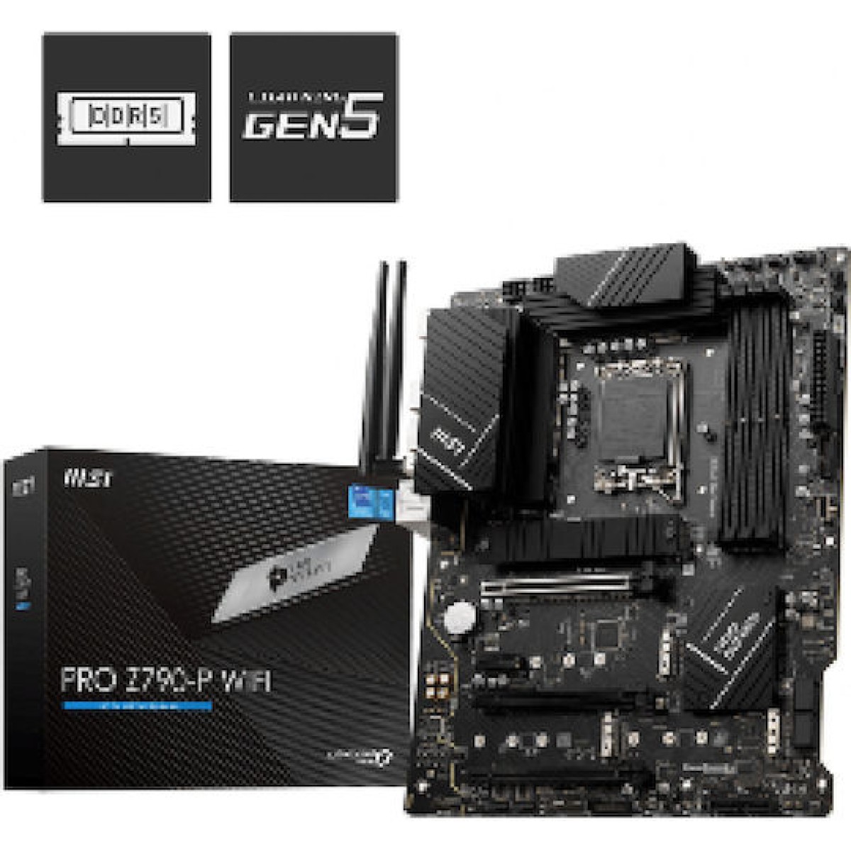 MSI PRO Z790-P WIFI Motherboard ATX με Intel 1700 Socket 7E06-001R
