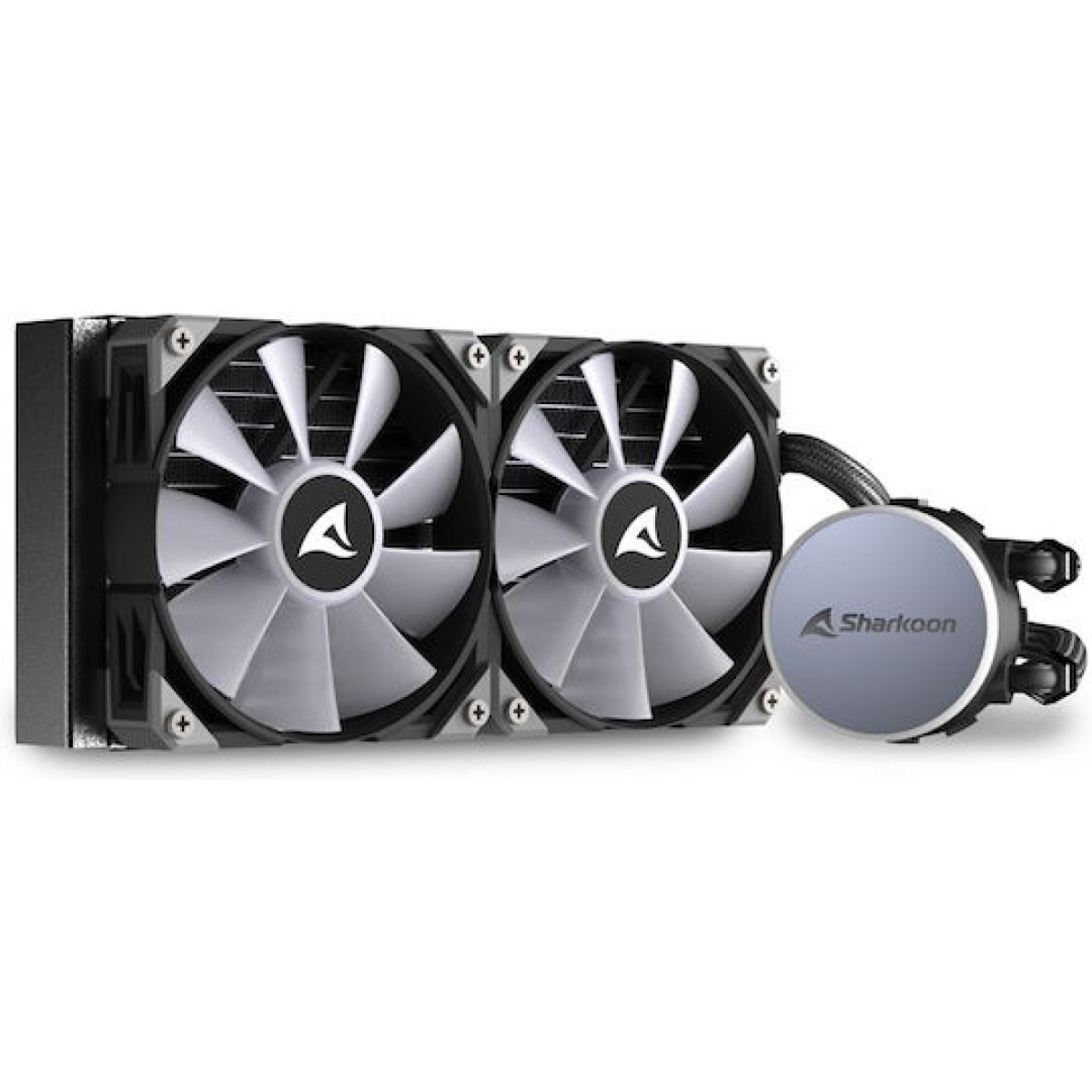 Sharkoon S70 Υδρόψυξη Επεξεργαστή Διπλού Ανεμιστήρα 120mm για Socket AM4/AM5/1700/1200/115x με ARGB Φωτισμό
