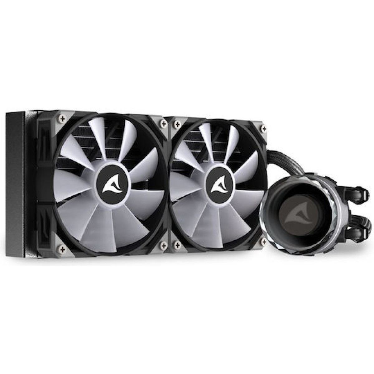 Sharkoon S80 RGB Υδρόψυξη Επεξεργαστή Διπλού Ανεμιστήρα 120mm για Socket AM4/AM5/1700/1200/115x