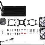 Sharkoon S80 RGB Υδρόψυξη Επεξεργαστή Διπλού Ανεμιστήρα 120mm για Socket AM4/AM5/1700/1200/115x