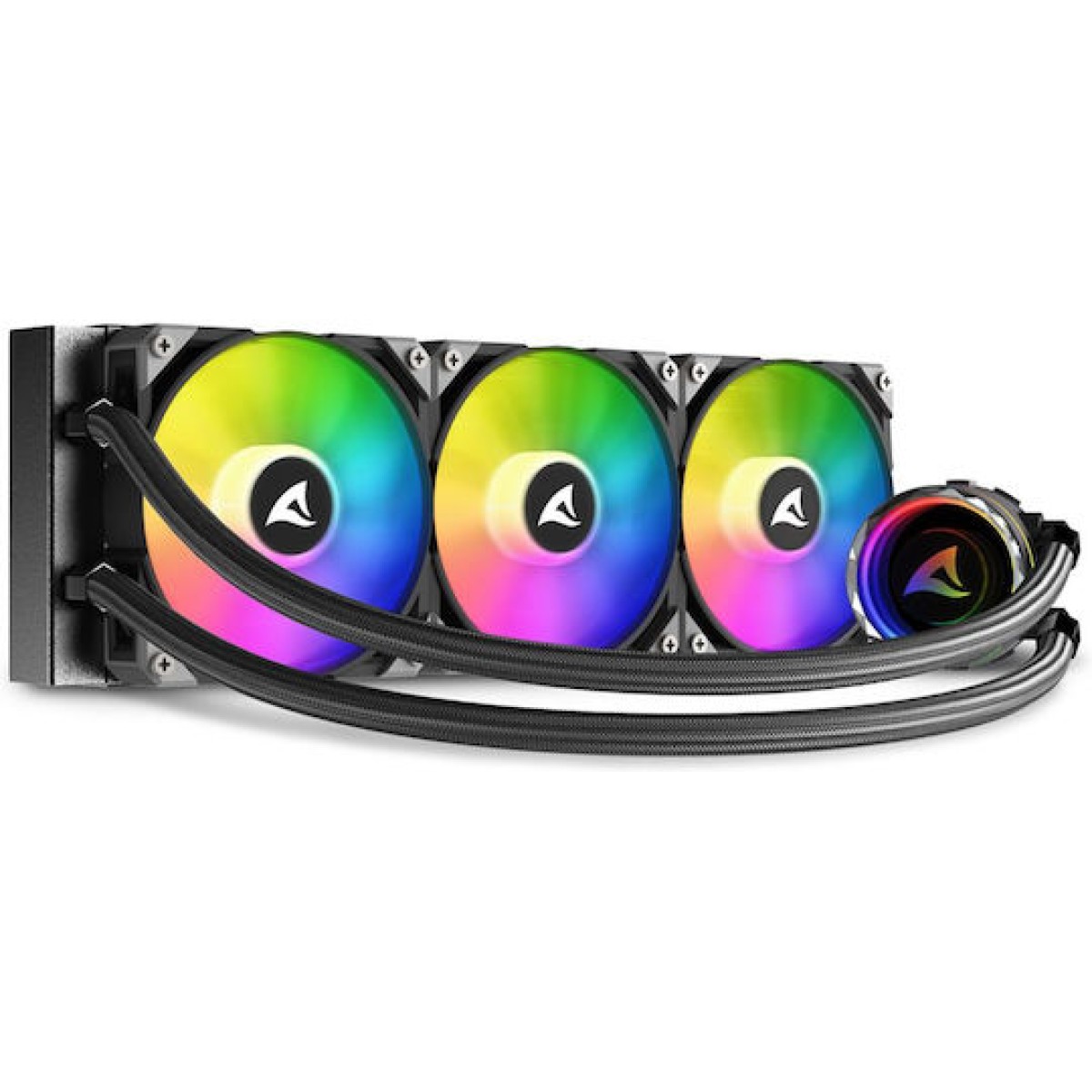 Sharkoon S90 RGB Υδρόψυξη Επεξεργαστή Τριπλού Ανεμιστήρα 120mm για Socket AM4/AM5/1700/1200