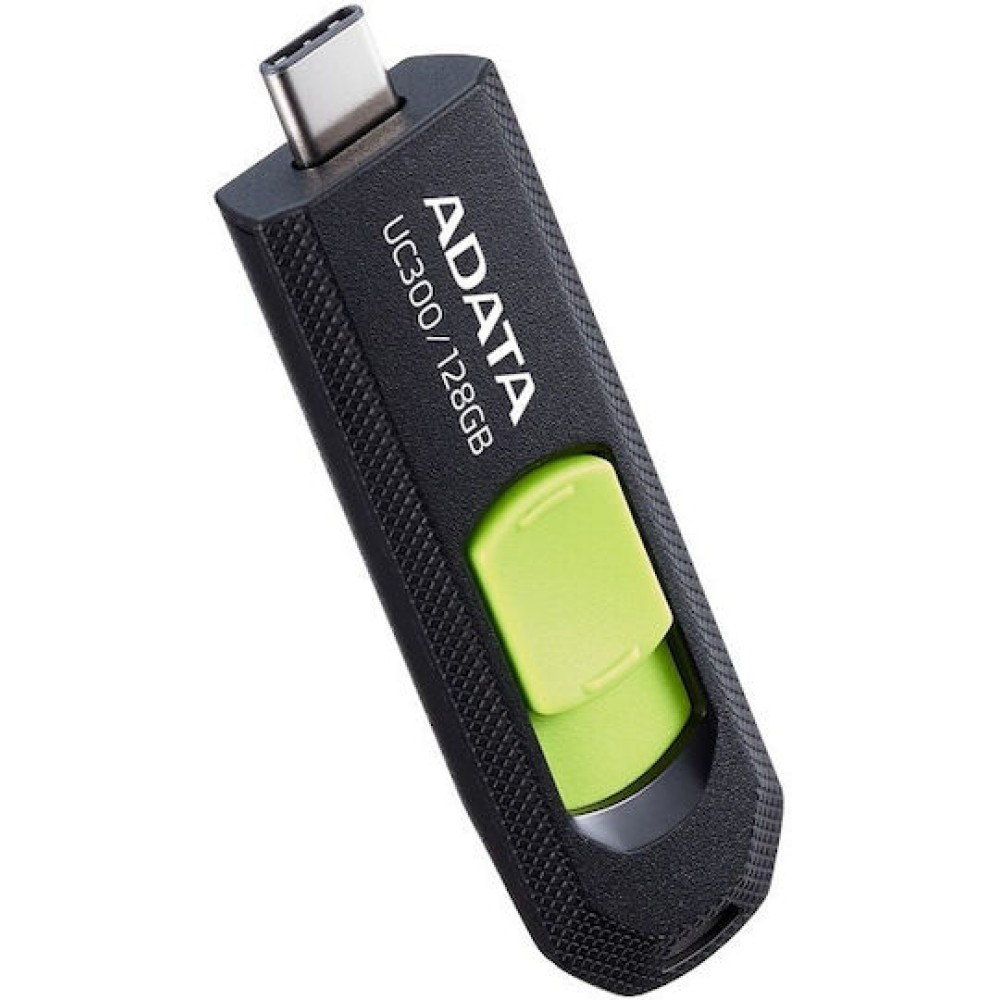 Adata UC300 128GB USB 3.2 Stick με σύνδεση USB-C Μαύρο