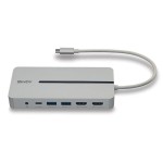 Lindy USB-C Docking Station με HDMI 4K PD Ethernet και συνδεση 2 Οθονών Γκρι (43360)