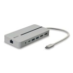 Lindy USB-C Docking Station με HDMI 4K PD Ethernet και συνδεση 2 Οθονών Γκρι (43360)