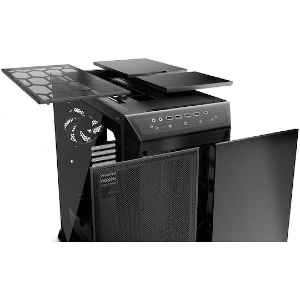 Be Quiet Dark Base Pro 901 Gaming Midi Tower Κουτί Υπολογιστή με Πλαϊνό Παράθυρο και RGB Φωτισμό Μαύρο