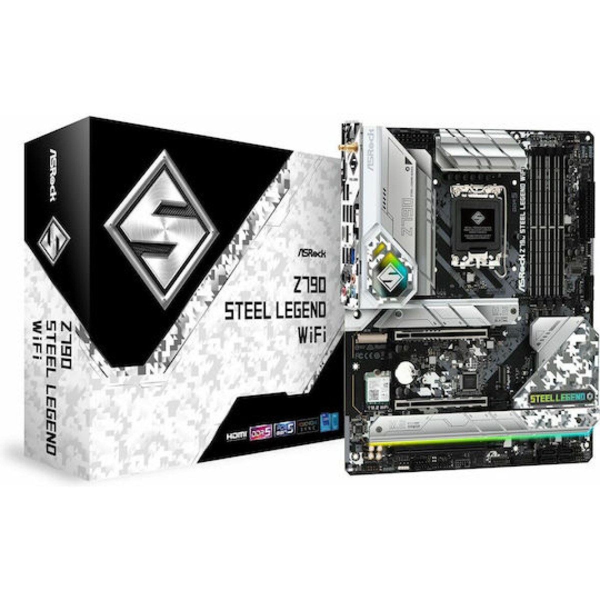 ASRock Z790 Steel Legend Wifi Motherboard ATX με Intel 1700 Socket 90-MXBKD0-A0UAYZ