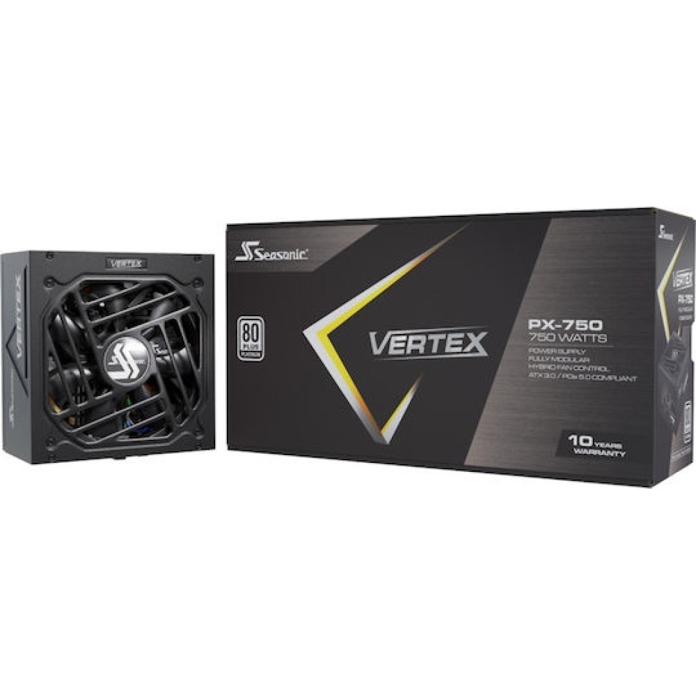 Seasonic VERTEX PX 750W Μαύρο Τροφοδοτικό Υπολογιστή Full Modular 80 Plus Platinum