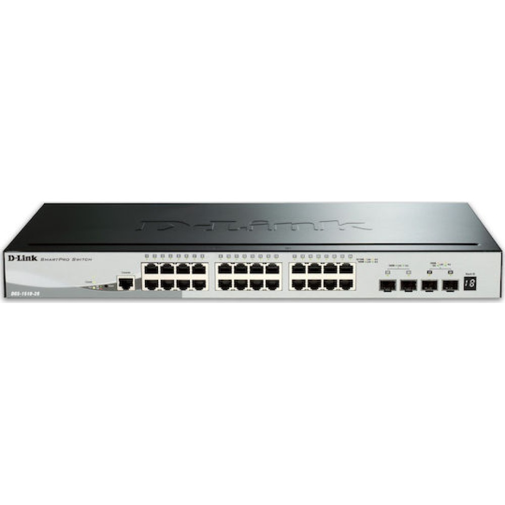 D-Link DGS-1510-28X v2 Managed L2 Switch με 24 Θύρες Gigabit (1Gbps) Ethernet και 4 SFP Θύρες